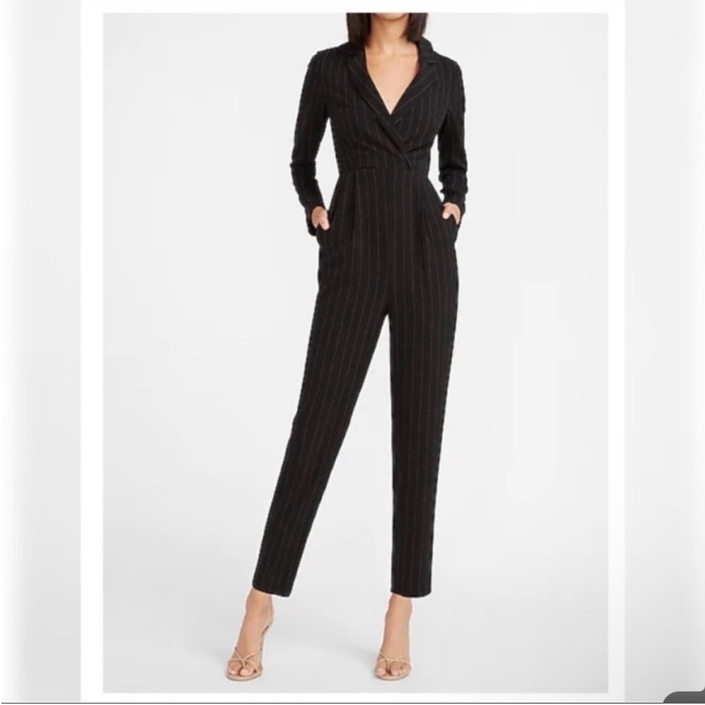Express Pin Striped Jump Suit